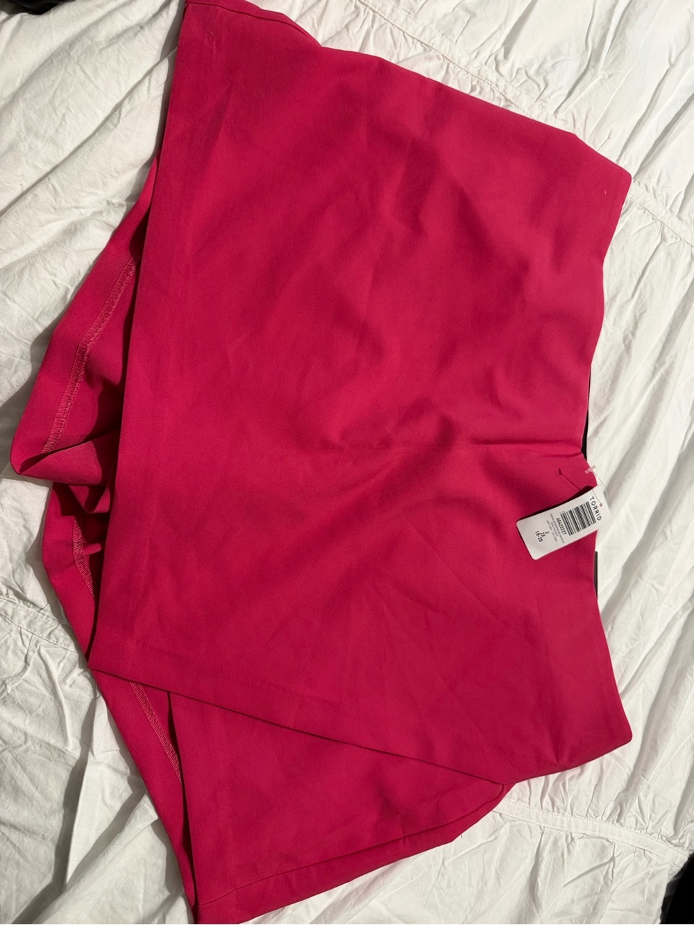 Bright Pink Skirt with Built-In Shorts